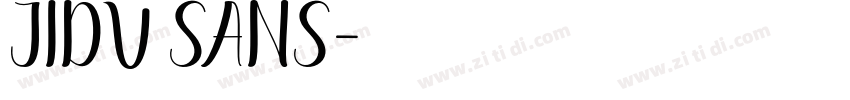JIDU Sans字体转换